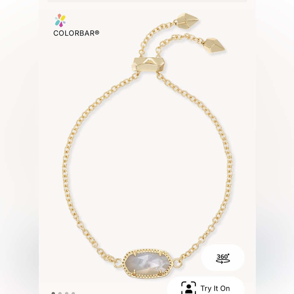 Kendra Scott Elaina Gold Adjustable Chain Bracelet